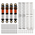 INJORA 39mm Aluminum Threaded Oil Shocks Orange/Gold for Axial FMS SCX24-131GD-4