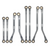INJORA Aluminum High Clearance Chassis Links Set 1/18 Defender Bronco 4M-37GL