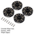 INJORA 4pcs 6g/pcs Black Wheel Weights with Wheel Hex Hubs Axial AX24 SCX24-40BK