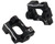 Hot Racing Losi Mini-T 2.0 Aluminum 0 Degree Caster Blocks (Black) HRAMTT1901