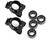 Hot Racing Mini-T 2.0/Mini-B Aluminum Rear Hub Set Of 2 CNC Machined HRAMTT2201)