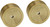 Hot Racing Axial SCX24 CNC Billet Brass 26.5mm Wheels 2pc Set Kit (HRASXTF265H)