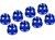 Hot Racing Anodized Blue Aluminum M2 Flanged Wheel Nuts SCX30 Micro (SXTY23N06)