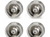 Hot Racing 4mm offset Chrome Brass CL 9.3g wheel SCX30 CNC Machined (SXTY919H08)