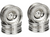 Hot Racing 4mm offset Chrome Brass CL 9.3g wheel SCX30 CNC Machined (SXTY919H08)