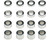 Hot Racing SPC1403 Aluminum 1.4mm Spacers Set (16) For RC Cars Trucks Universal