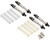 Hot Racing Axial SCX24 Aluminum Threaded Long Travel Oil Shocks 4 HRASXTF428LTX