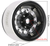 INJORA 1.9" Super Heavy Brass -10mm Offset Wheels 1/10 RC Silver INJDGW-1957SR