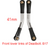 INJORA 1 Pair Stainless Steel High Clearance Chassis Links 41mm INJSCX24-134-41