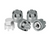 INJORA M2.5 Wheel Lock Nuts with Aluminum Cap for 1/18 Ascent-18 Gray INJWH-28GL