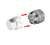 INJORA M2.5 Wheel Lock Nuts with Aluminum Cap for 1/18 Ascent-18 Gray INJWH-28GL