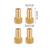 INJORA M2 Brass Nuts for INJORA +5mm SCX24 Wheel Hex Extenders (INJSCX24-128-4)