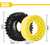 Injora 1.3" Cling On Micro Rock Crawler Tires Combo 4 70mm OD S5 YQT-1320-1370YE