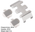 INJORA Stainless Steel Chassis Armors Gearbox Axle Protector for Axial SCX24-01