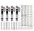 INJORA 39mm Aluminum Threaded Oil Shocks with Fake Reservoir INJSCX24-132GL-4