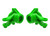 Traxxas Mini Maxx Steering Knuckles Green Blocks Left/Right 2ct Part 10736-GRN