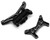 Yeah Racing Micro-B Front & Rear Aluminum Shock Tower Set Black - YEA-LSMB-004BK