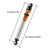 INJORA 51mm Aluminum Long Travel Threaded Double Barrel Shocks INJSCX24-160GD-4