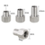 INJORA 4PCS 2/3/4.5mm M2.5 Long Nuts Stainless Steel for 1/18 TRX4M INJWH-23-234