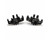 Hot Racing Mini Kraton CNC-Machined Aluminum Steering Knuckles Black HRAAMN21M01
