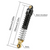 INJORA 59mm Long Threaded Oil Shocks with Brass End 1/18 TRX4M Upgrade 4M-71BK-4
