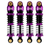 INJORA 40mm Big Bore Oil Shock Absorber for 1/24 SCX24 FCX24M Purple SCX24-179PU