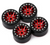 INJORA 1.0" 12-Spokes Beadlock Wheels for Micro Crawlers W1049 - INJSCX24-49RD