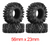 INJORA 1.0" Swamp Claw M/T Mud Tires 4Pcs for TRX4M SCX24 RC Crawler INJYQT-1021