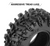 INJORA 1.0" Swamp Claw M/T Mud Tires 4Pcs for TRX4M SCX24 RC Crawler INJYQT-1021