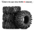 INJORA 1.0" Swamp Claw M/T Mud Tires 4Pcs for TRX4M SCX24 RC Crawler INJYQT-1021