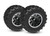 Traxxas Black & Satin Rear Wheels w/ Sledgehammer Tires Set of 2 (10770-STBLK)