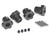 Traxxas Gray Aluminum 17mm Splined Wheel Hubs Set of 4 E-Revo E-Maxx (8654-GRAY)