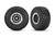 Traxxas 1.4" Black & Chrome Wheels w/ BFG Mud-Terrain Tires Set 2 TRX10870-STBLK