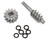 Injora Axial SCX30 Steel Differential Worm Gears Set 2T/13T 23% INJSCX30-14-13T