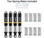 INJORA LS 55mm Aluminum Oil Shocks for 1/18 TRX4M Upgrade Dampers Black 4M-123BK