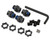 Traxxas 17mm Gray Aluminum Splined Wheel Hubs Anodized w/ Nuts Set of 4 9086GRAY