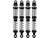 INJORA DRX Dual-Rate Spring Oil Shocks for 1/10 RC Crawlers, 80mm - BZ-05BS-100