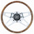 Grant Challenger Series Polished Spoke Walnut Grip 13-1/2" Steering Wheel