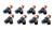 FAST ELECTRONICS Fast Electronics Gm Ls3/L99/L76/Ls7 Precision Flow 65 Lb/Hr Injectors - Set Of 8 