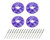 DOMINATOR RACING PRODUCTS Dominator Racing Products Scuff Plate Plastic 4Pk Purple 