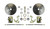  The Right Stuff 64-74 Gm A/F/X Front 'At The Wheel' Brake Conversion Kit For 14" Factory Wheels 