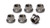 KING RACING PRODUCTS King Racing Products Torque Tube Nut Set 12Pt Titanium 6Pk 