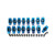 TRICK FLOW Trick Flow Roller Rocker Arm Set Sbf 1.6 Ratio 7/16 Studs 