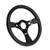 MPI 13" 5-Bolt Leather Drag Racing Aluminum Steering Wheel - Black Marker