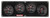 QUICKCAR RACING PRODUCTS Quickcar Racing Products Redline 3-1 Gauge Panel Op/Wt/Fp W/2-5/8In Tach 