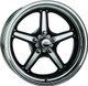 BILLET SPECIALTIES Billet Specialties Street Lite Black Wheel 15X4 2.25In Bs Brs035406122n 