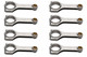 EAGLE Eagle Sbc 4340 Forged H-Beam Rods 5.700 Crs5700s3d 