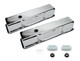 RACING POWER CO-PACKAGED Racing Power Co-Packaged Sbc Aluminum Valve Cover Chrome Ball Milled Pair 