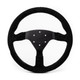  MPI 14" 6-Bolt Track Day Suede Steering Wheel - All Black 