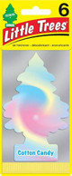  Little Trees U6P-60282 Cotton Candy Hanging Air Freshener for Car & Home 6 Pack! 